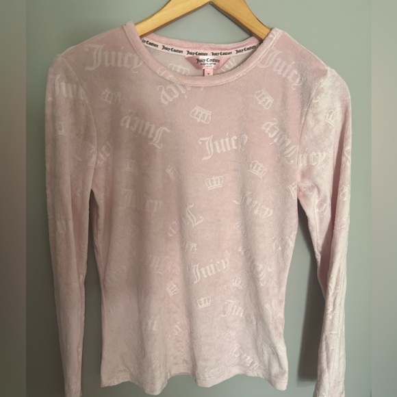Juicy Couture Other - Juicy Couture Sleep Velour Top M